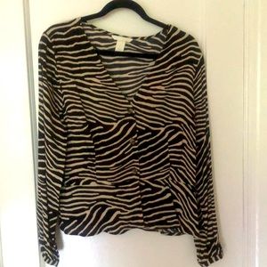 Print Blouse NWOT H&M